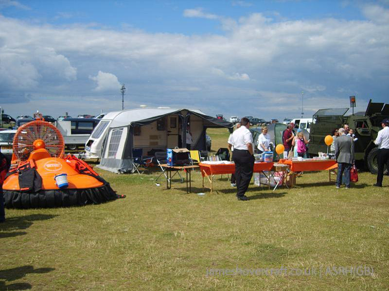 Association of Search and Rescue Hovercraft (Great Britain) - ASRH-GB's stall at the veterans day show at Southsea Common (submitted by Paul Hiseman).